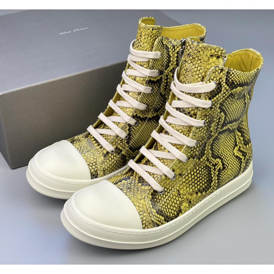 Rick Owens Python Leather Sneakers - PerfectKickZ