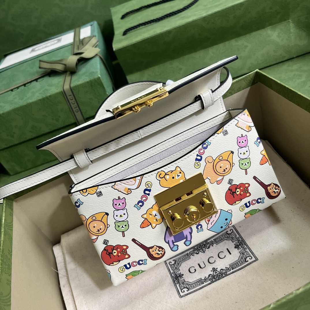 Gucci Padlock Gucci Animal Print Mini Bag(18-10-5cm) - PerfectKickZ