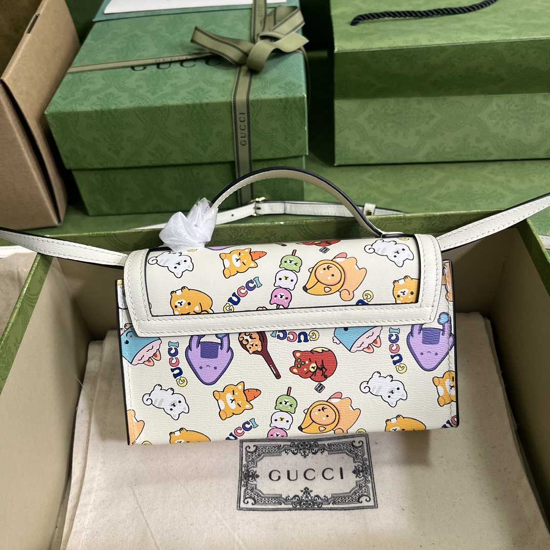 Gucci Padlock Gucci Animal Print Mini Bag(18-10-5cm) - PerfectKickZ