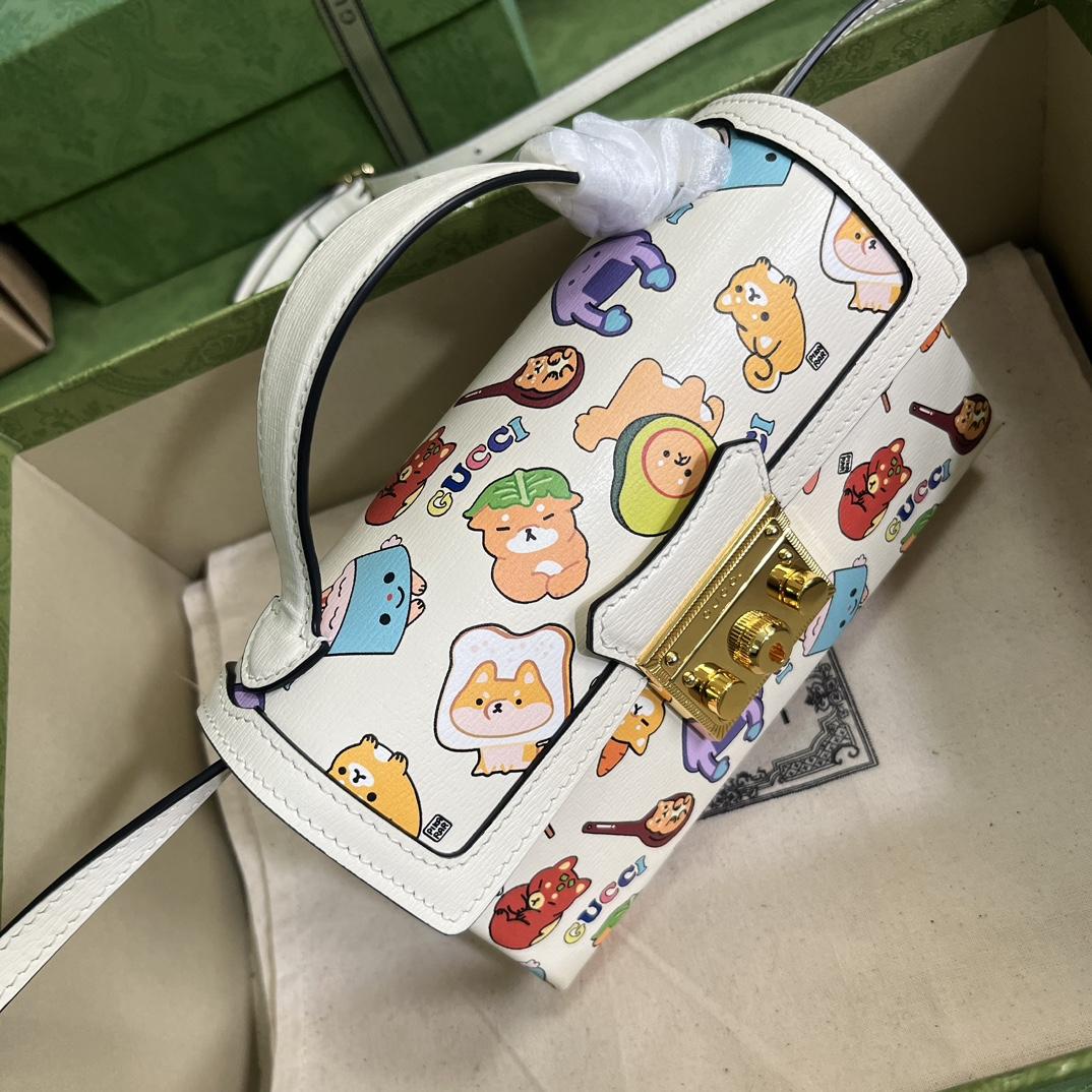 Gucci Padlock Gucci Animal Print Mini Bag(18-10-5cm) - PerfectKickZ