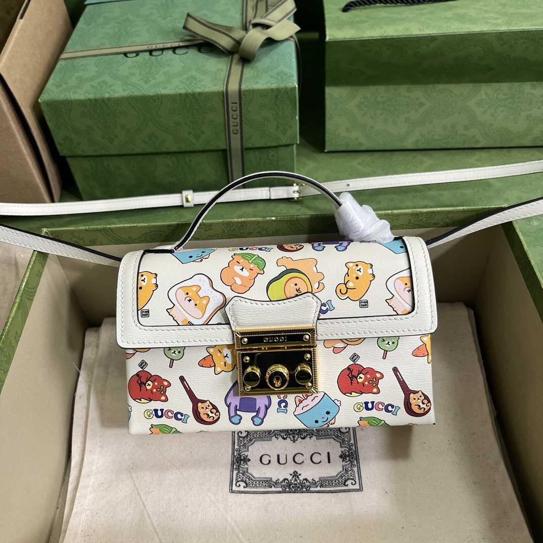 Gucci Padlock Gucci Animal Print Mini Bag(18-10-5cm) - PerfectKickZ