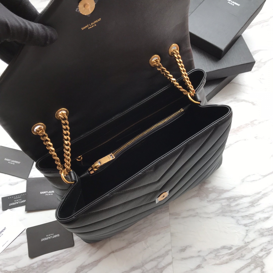 Saint Laurent Loulou Medium Chain Shoulder Bag(32x22x11CM) - PerfectKickZ