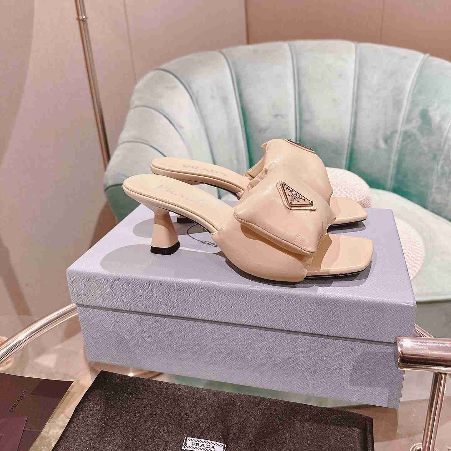 Prada Soft Padded Nappa Sandals - PerfectKickZ