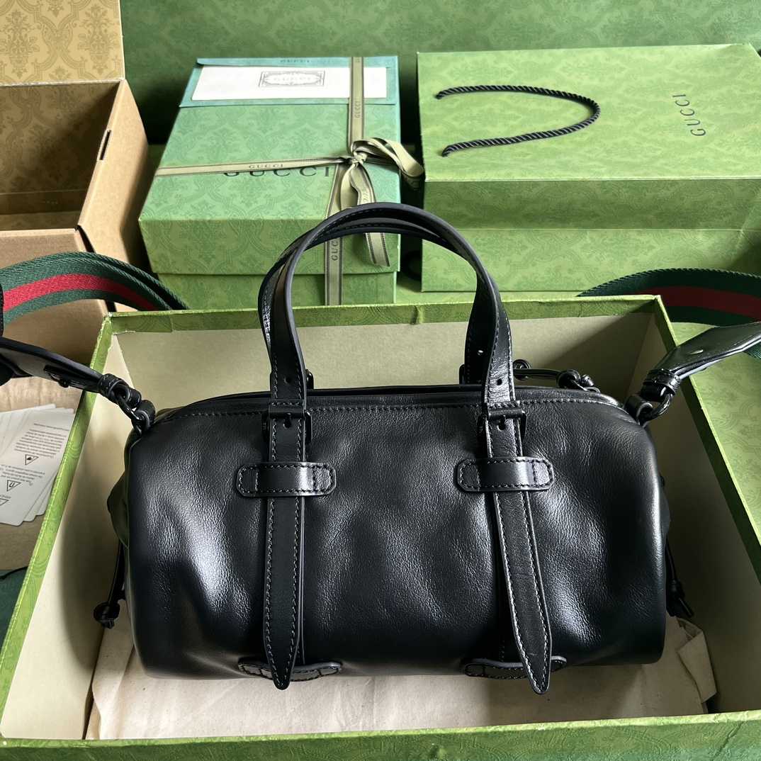 Gucci Small Duffle Bag With Tonal Double G(28.5-16-16cm) - PerfectKickZ