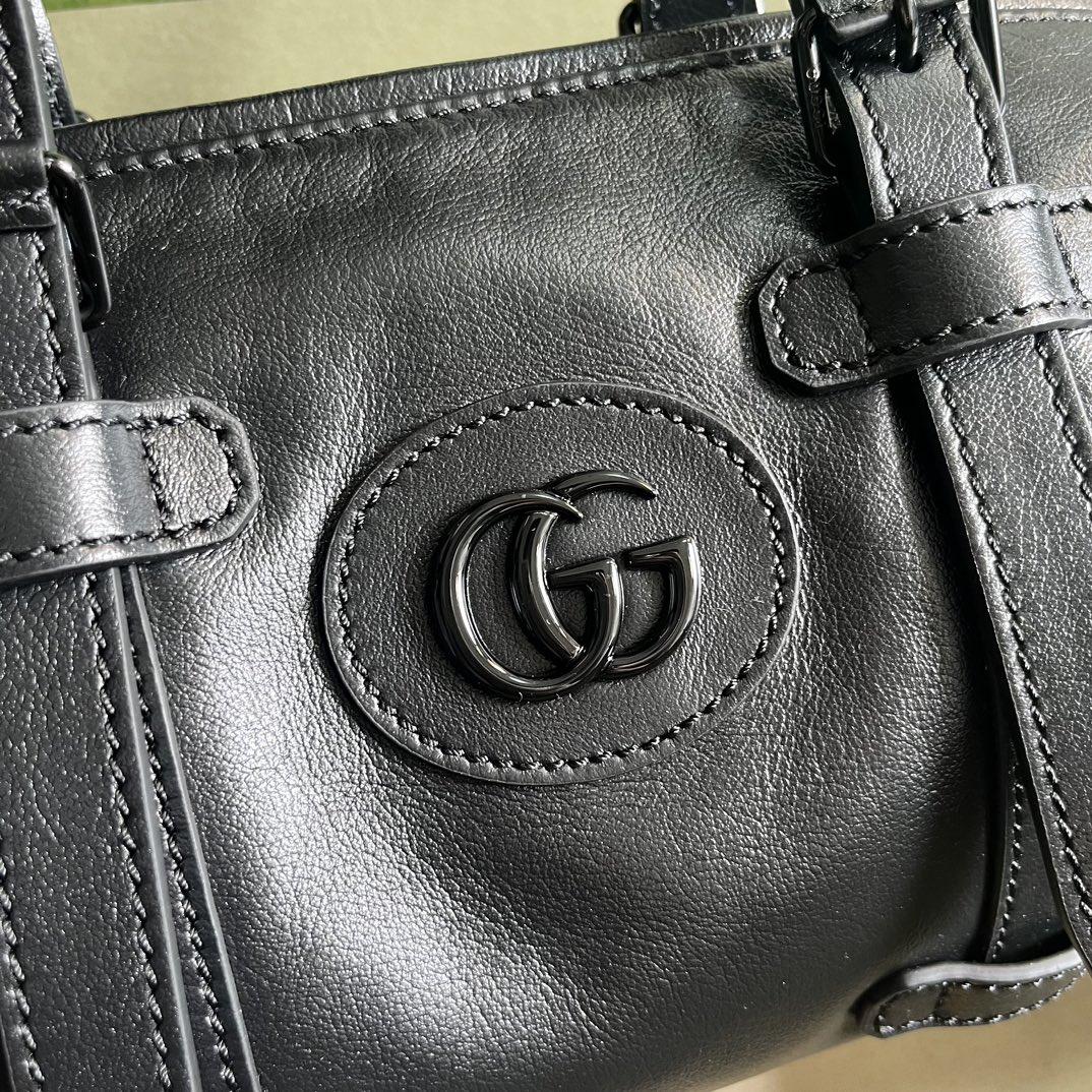 Gucci Small Duffle Bag With Tonal Double G(28.5-16-16cm) - PerfectKickZ