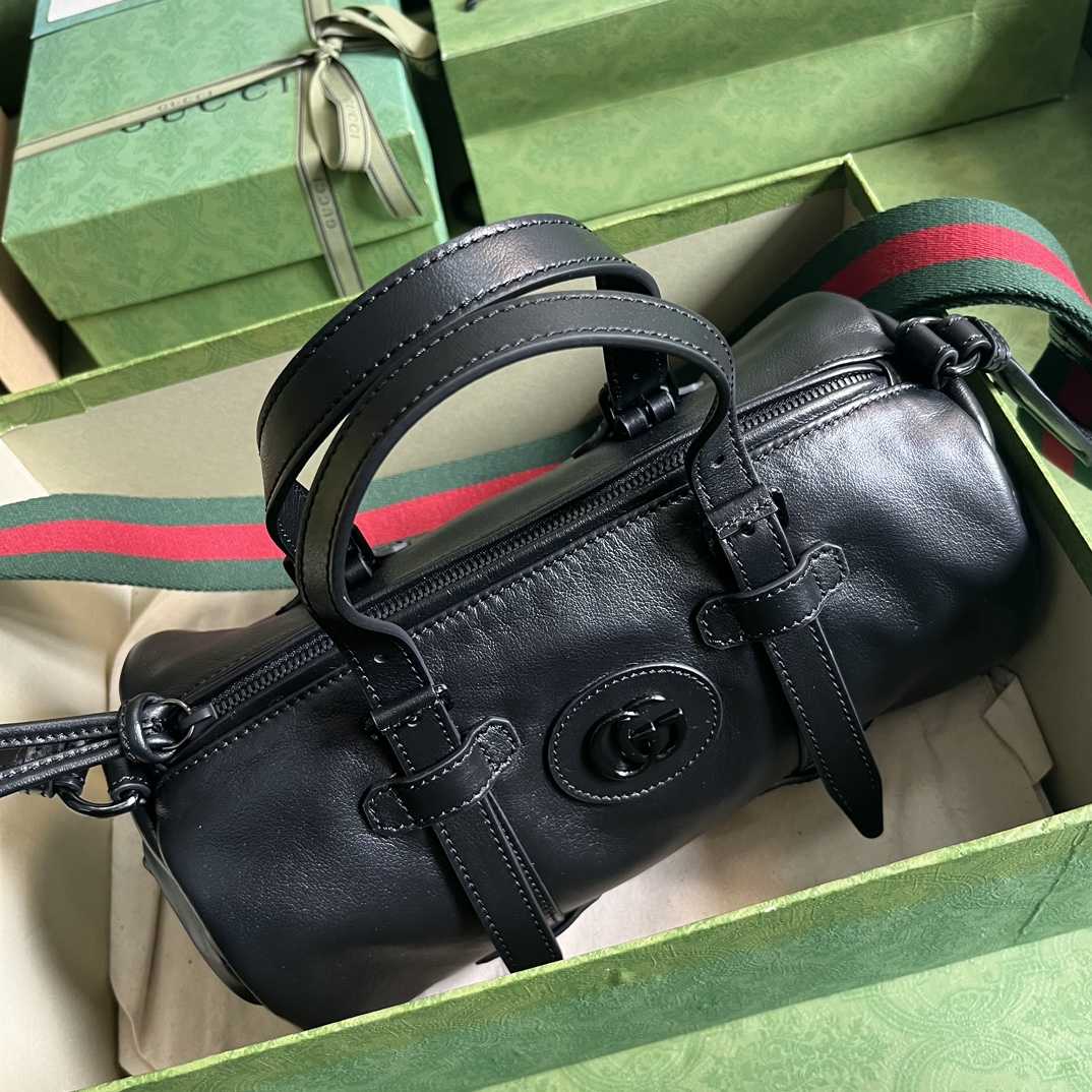 Gucci Small Duffle Bag With Tonal Double G(28.5-16-16cm) - PerfectKickZ