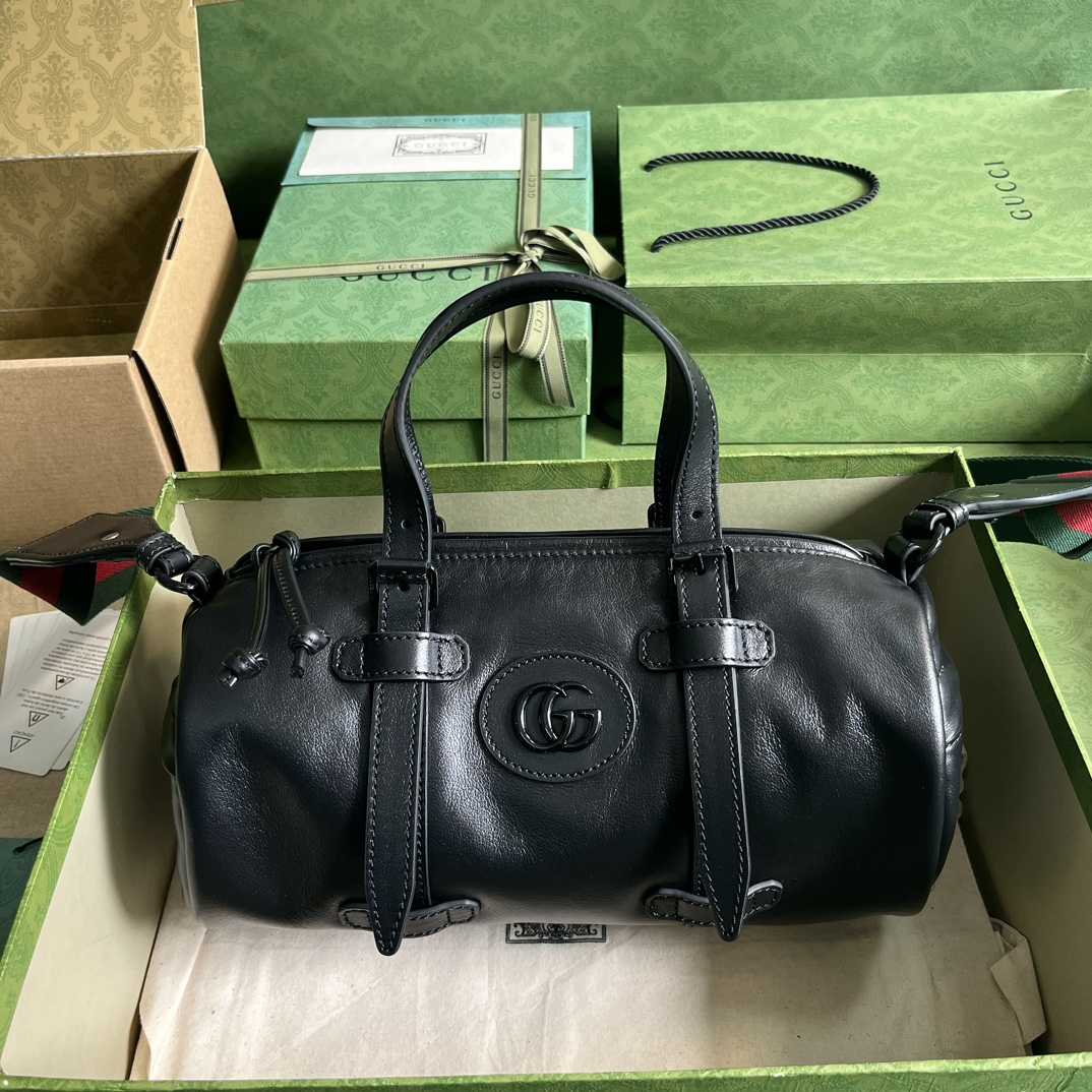 Gucci Small Duffle Bag With Tonal Double G(28.5-16-16cm) - PerfectKickZ