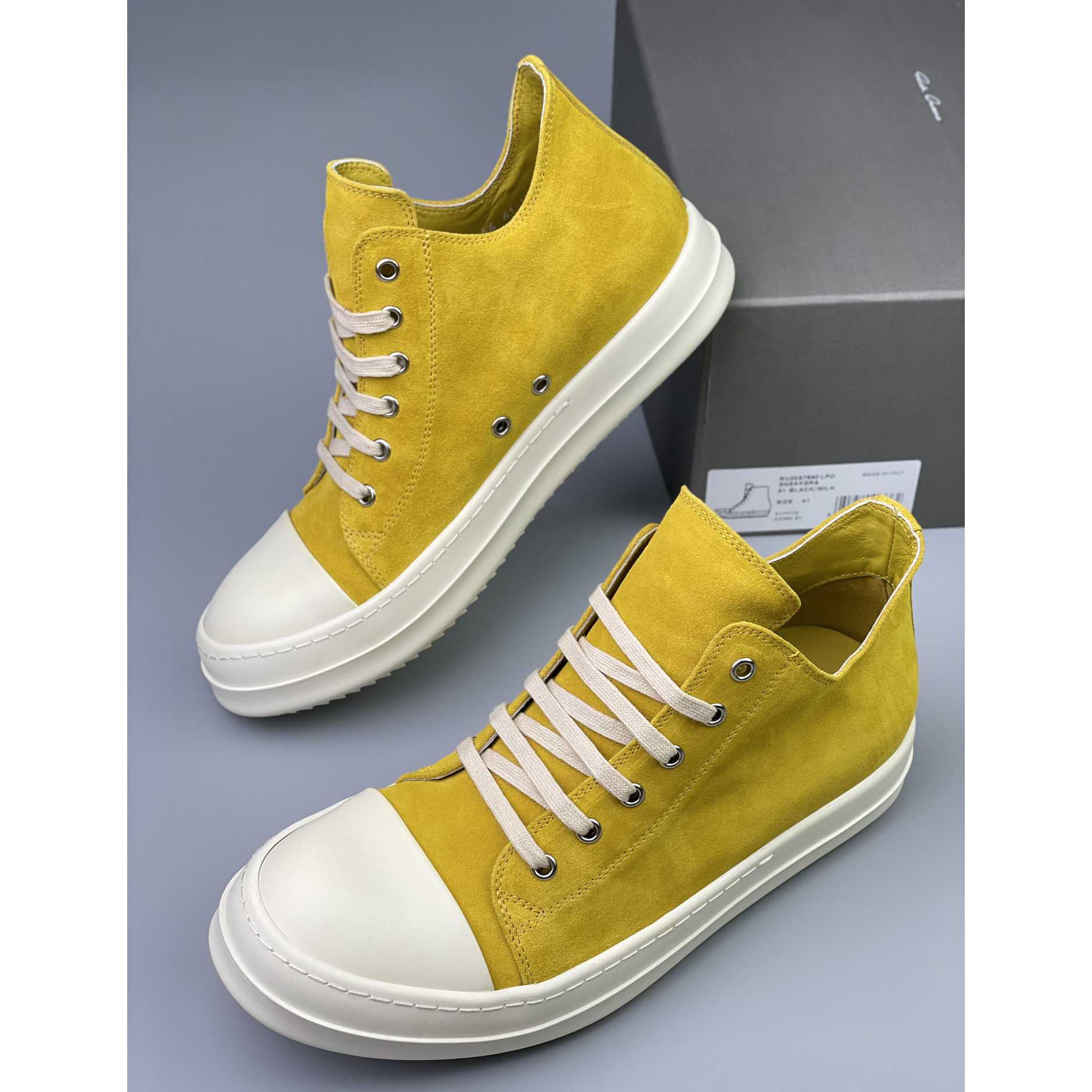 Rick Owens Drkshdw Low Top Ramones Sneakers - PerfectKickZ
