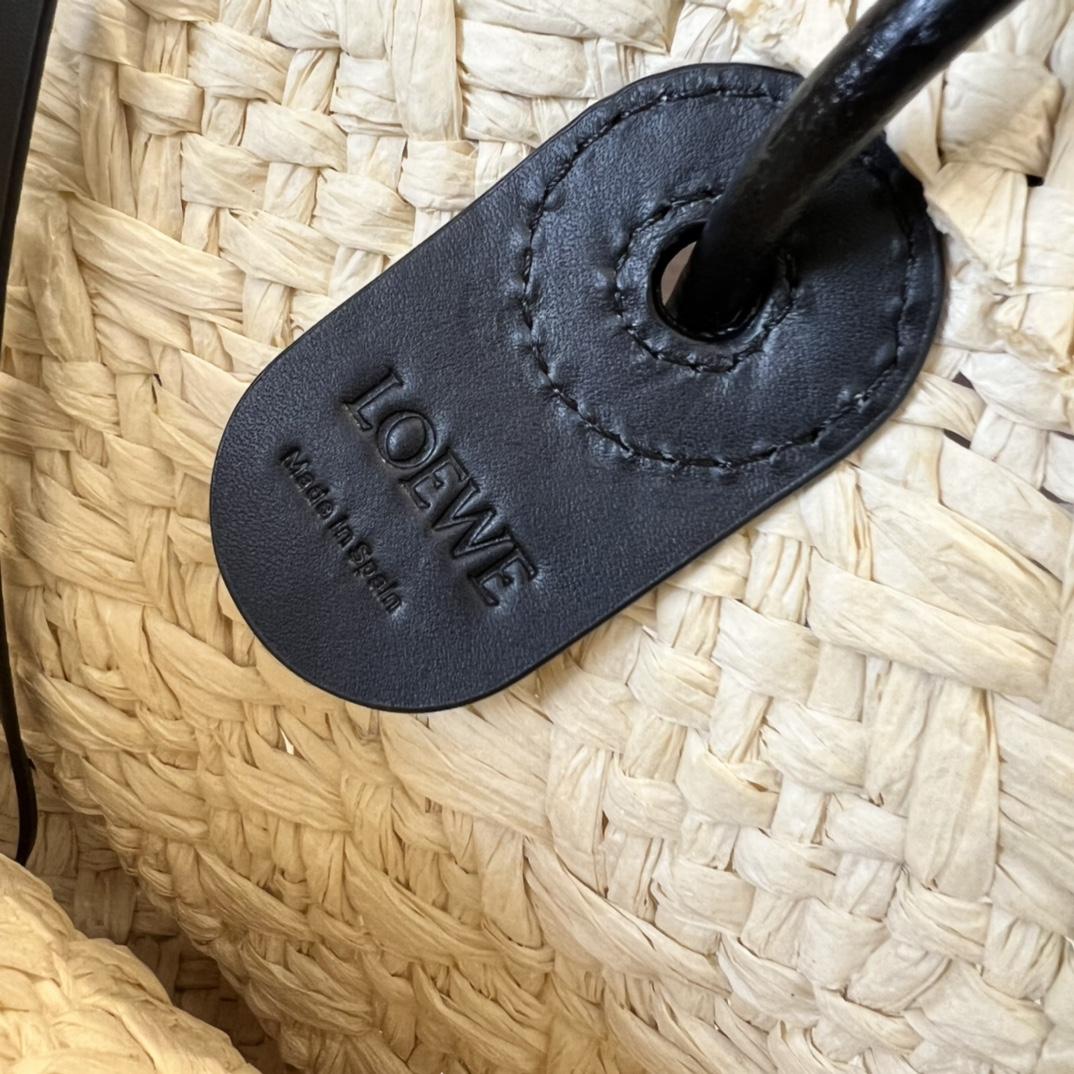 Loewe Small Anagram Basket Bag In Iraca Palm And Calfskin - PerfectKickZ