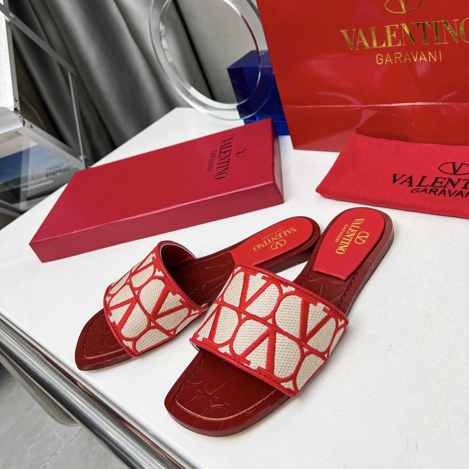 Valenti Toile Iconographe Slide Sandal  - PerfectKickZ