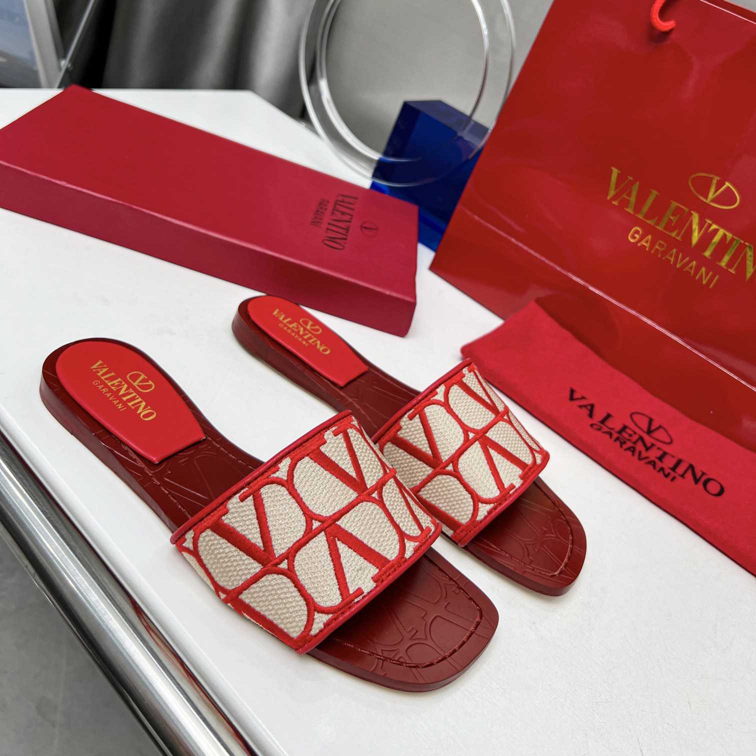 Valenti Toile Iconographe Slide Sandal  - PerfectKickZ