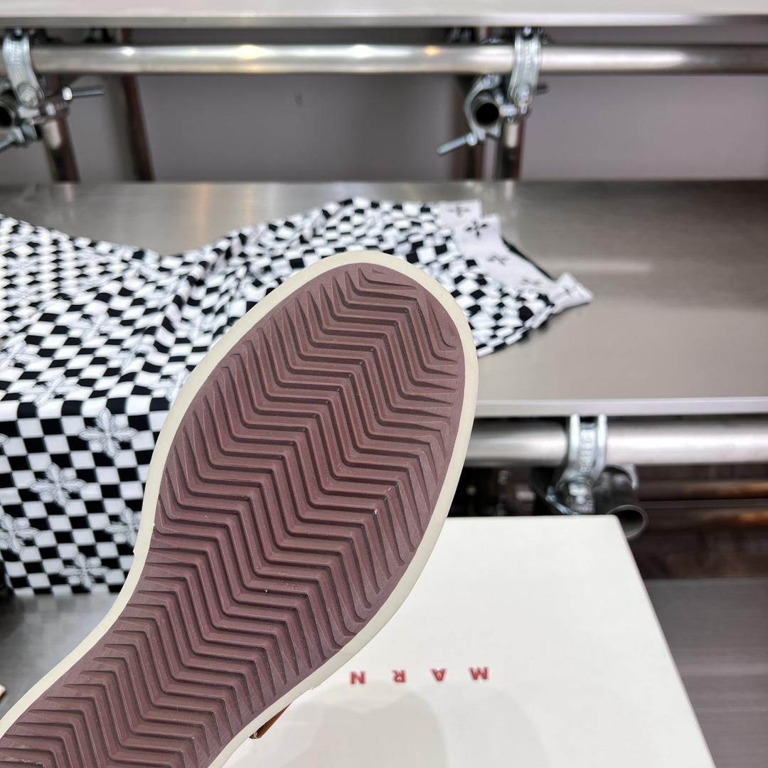 Marni Brown nappa leather mary jane sneaker - PerfectKickZ