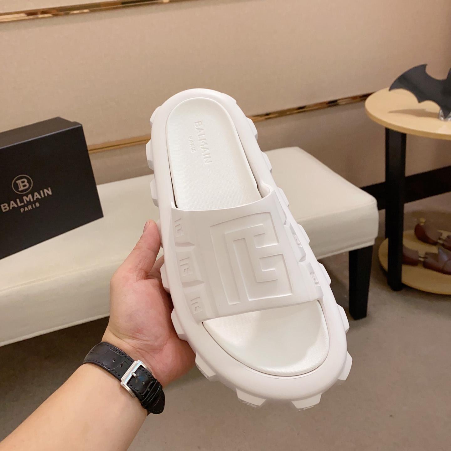 Balmain Embossed-logo Detail Slides - PerfectKickZ