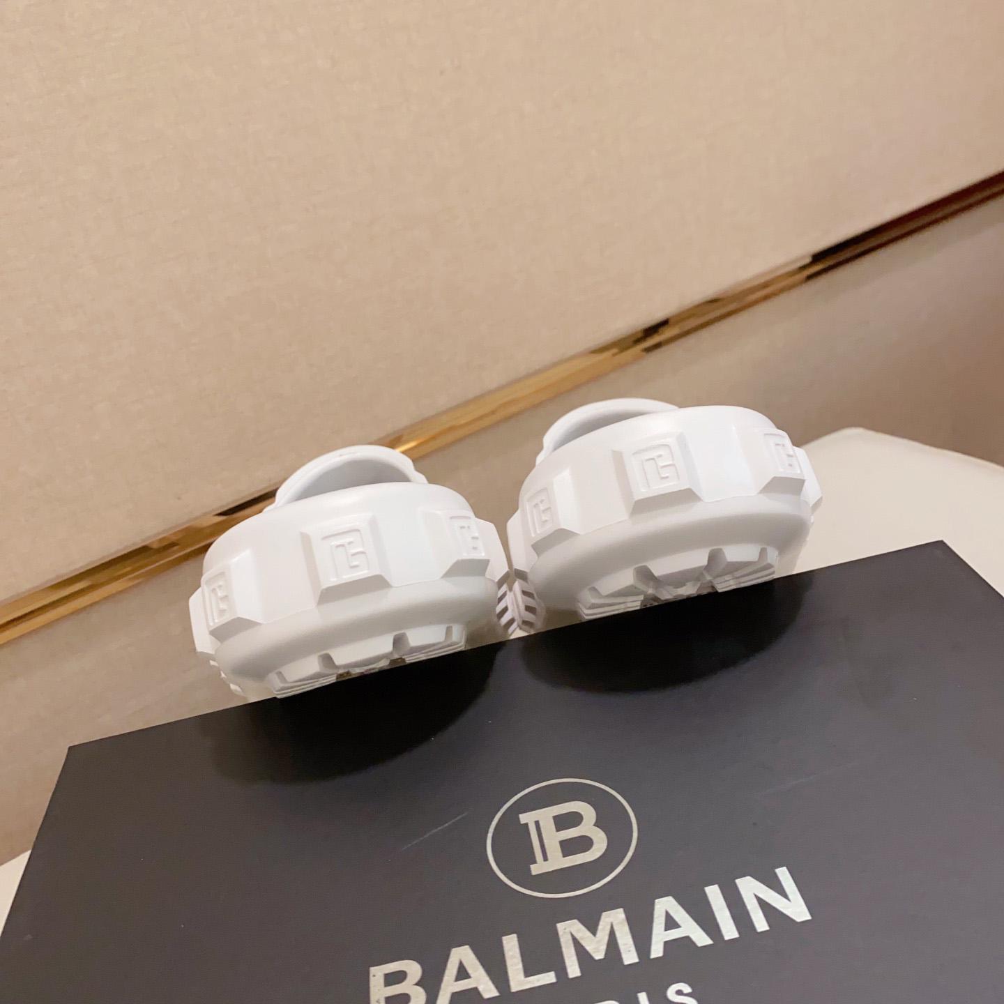 Balmain Embossed-logo Detail Slides - PerfectKickZ