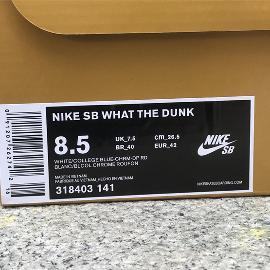 Nike Dunk SB Low What The Dunk  Sneaker       318403-141 - PerfectKickZ