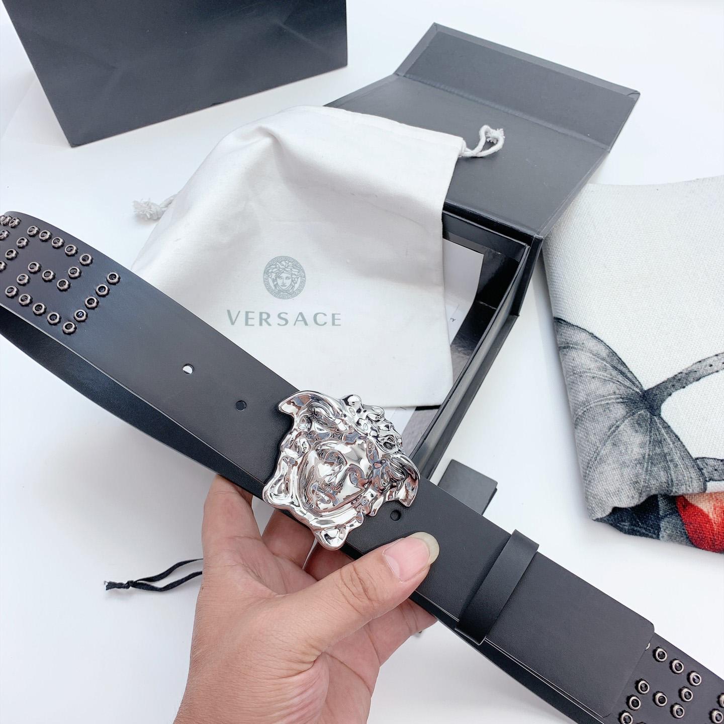 Versace Medusa Leathre Belt    40mm - PerfectKickZ