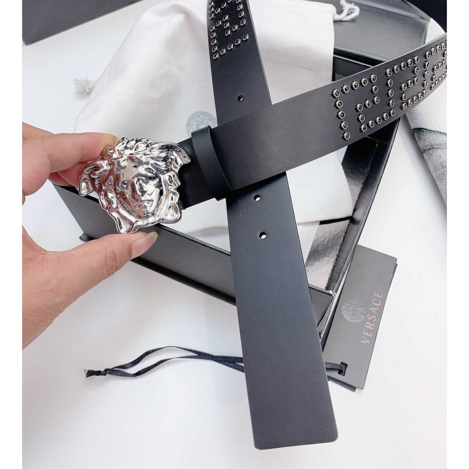 Versace Medusa Leathre Belt    40mm - PerfectKickZ