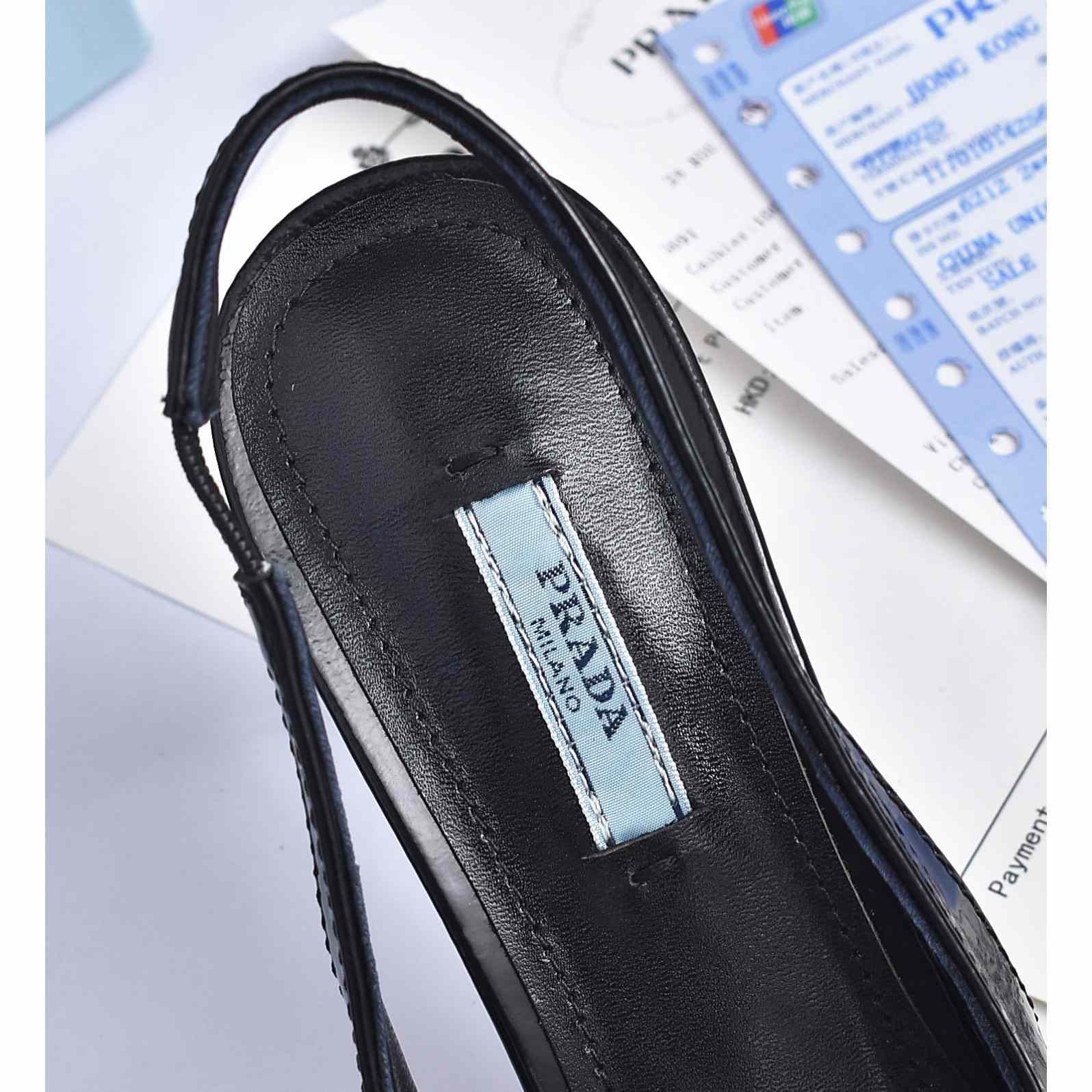 Prada Brushed Leather Slingback Pumps - PerfectKickZ