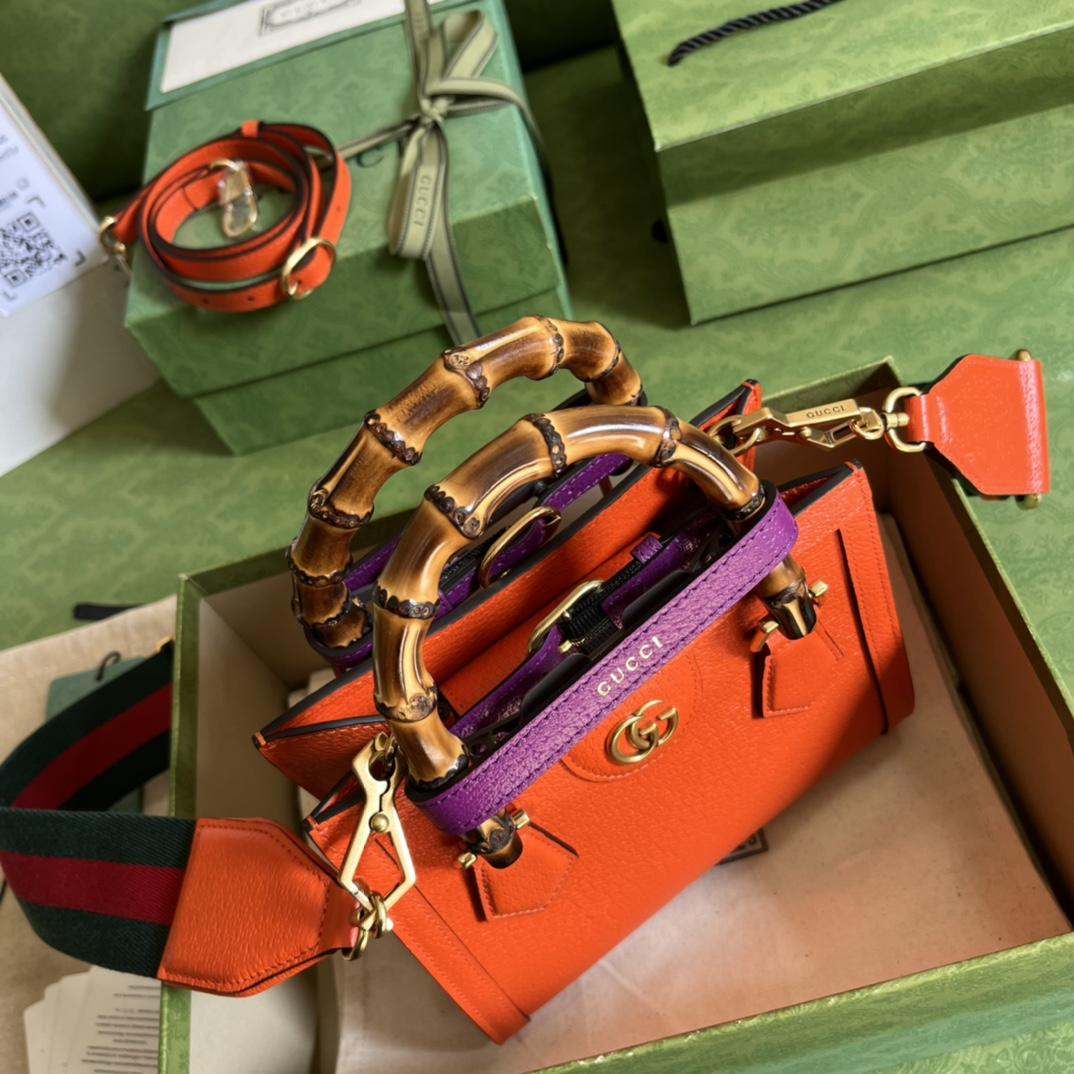 Gucci Diana Mini Tote Bag(20*16*10cm) - PerfectKickZ