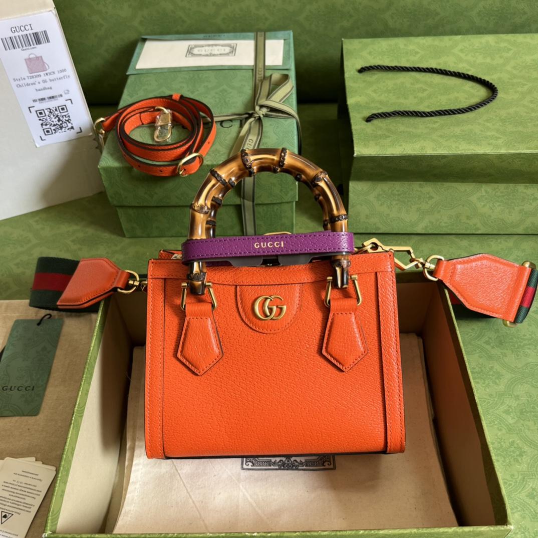 Gucci Diana Mini Tote Bag(20*16*10cm) - PerfectKickZ