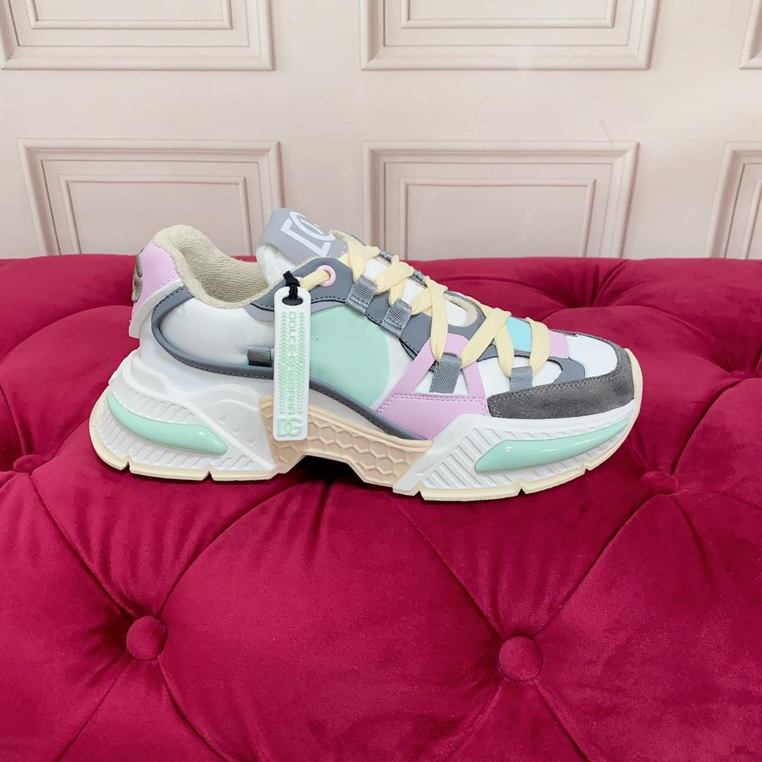Dolce & Gabbana Mixed-Material Airmaster Sneakers - PerfectKickZ