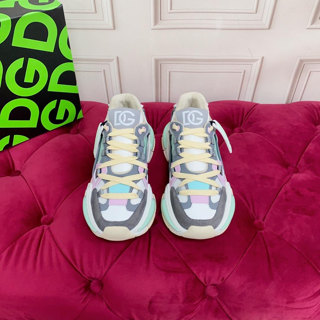 Dolce & Gabbana Mixed-Material Airmaster Sneakers - PerfectKickZ