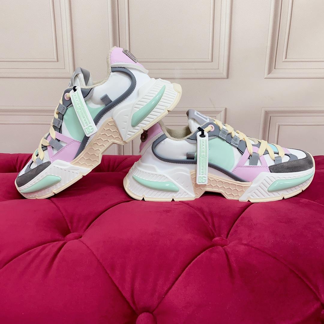 Dolce & Gabbana Mixed-Material Airmaster Sneakers - PerfectKickZ