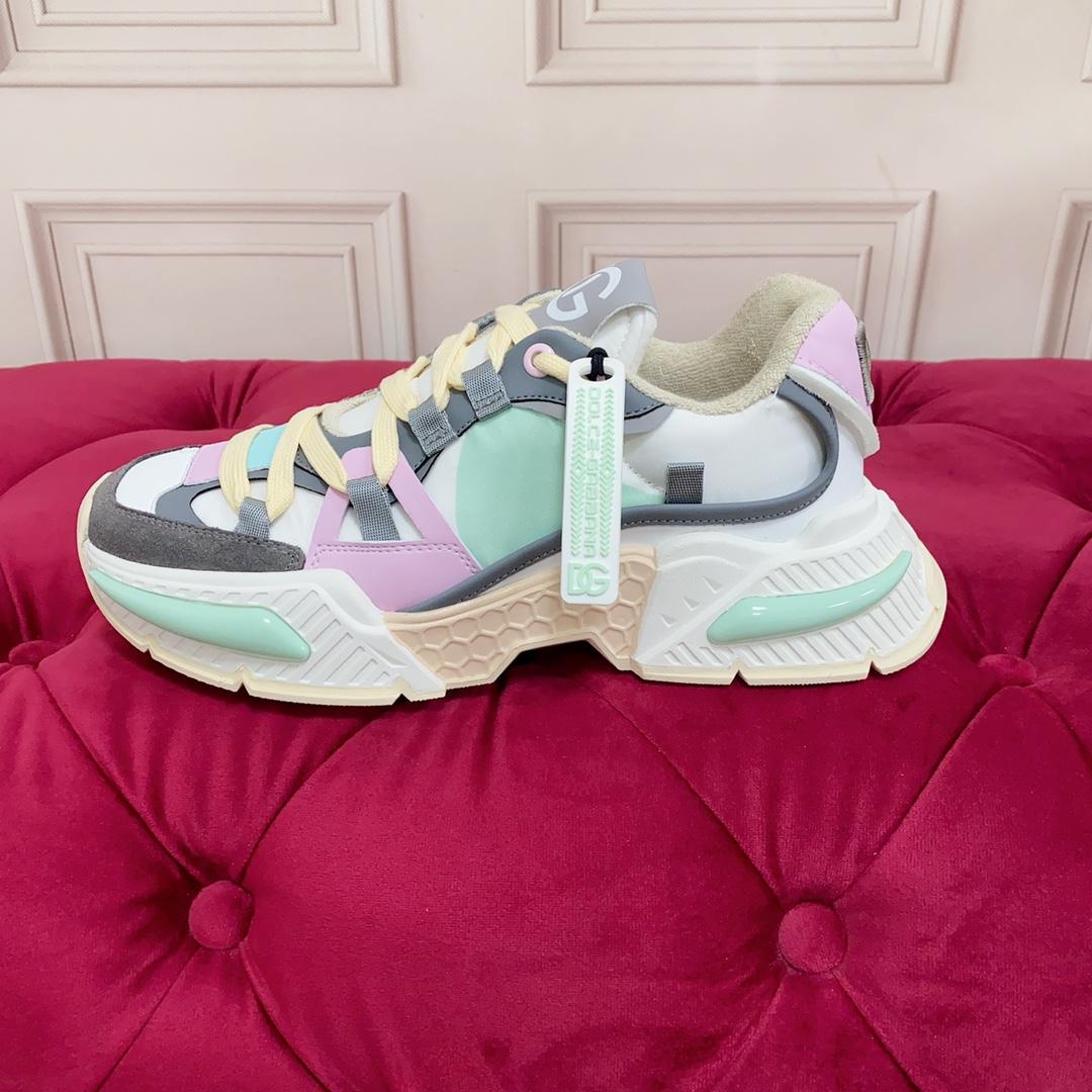 Dolce & Gabbana Mixed-Material Airmaster Sneakers - PerfectKickZ