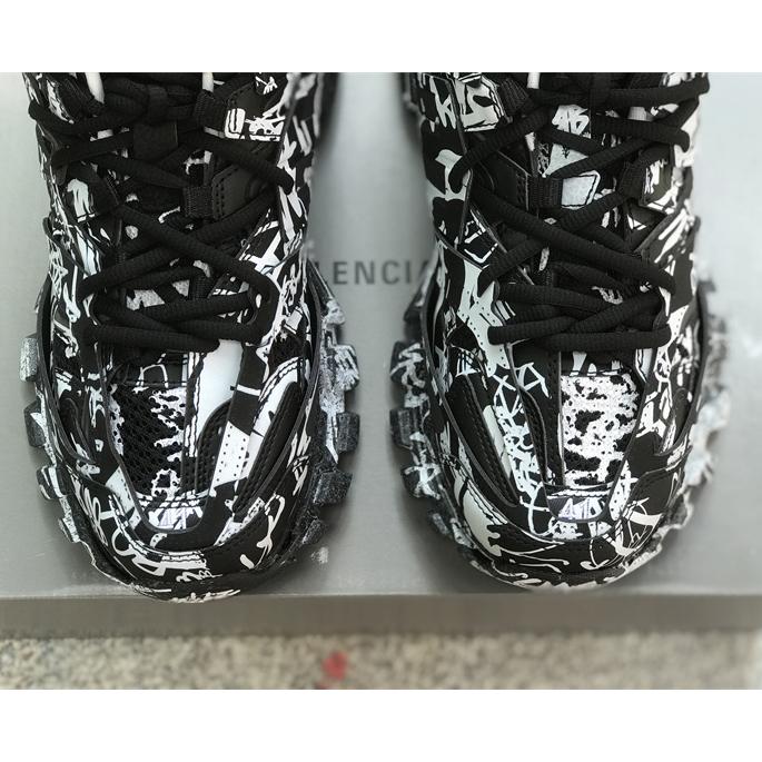 Balenciaga Track Graffiti Sneaker In Black - PerfectKickZ