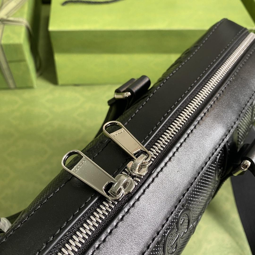 Gucci GG Embossed Briefcase(40-29-6cm) - PerfectKickZ