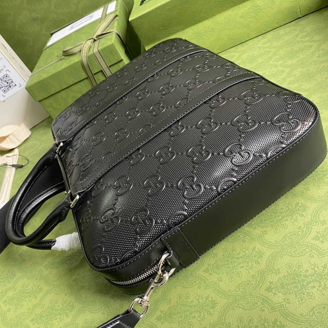 Gucci GG Embossed Briefcase(40-29-6cm) - PerfectKickZ