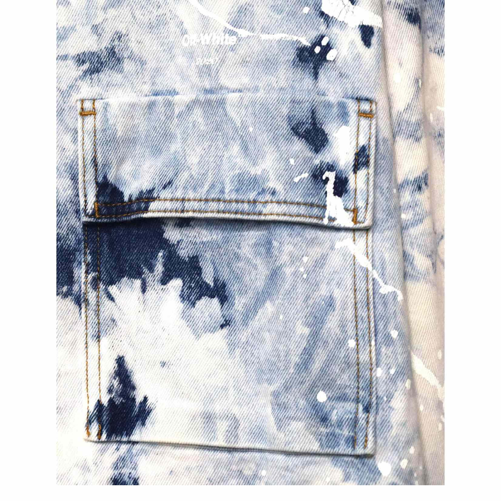 Off-White Men's Skater Heaven Denim Jacket - PerfectKickZ