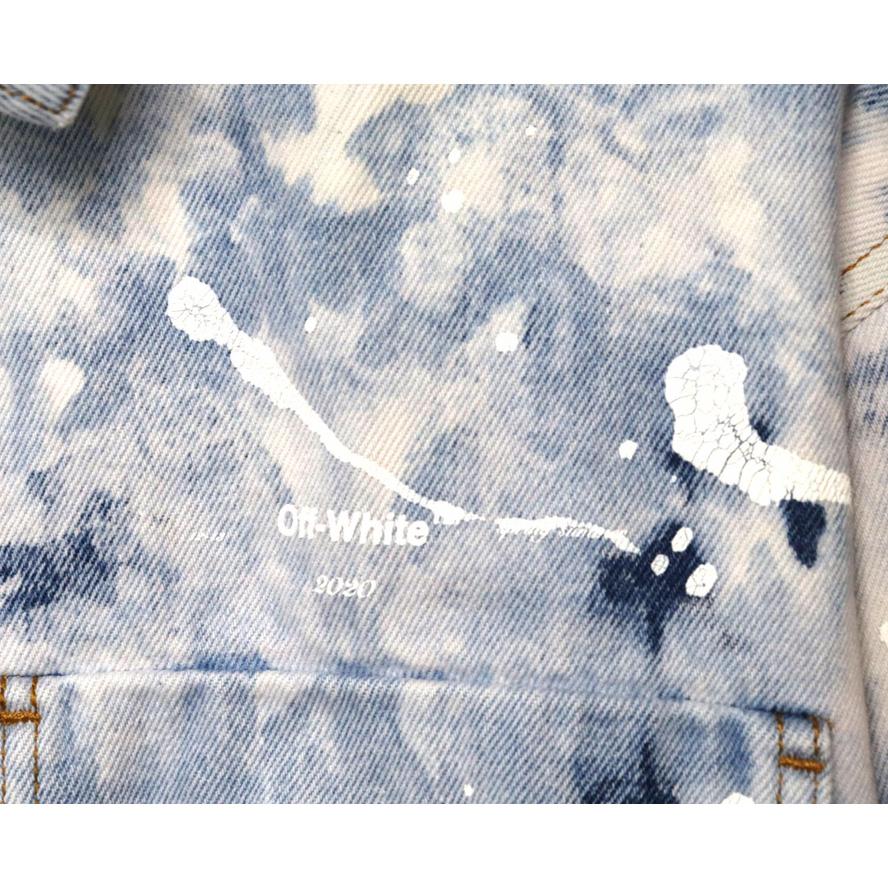 Off-White Men's Skater Heaven Denim Jacket - PerfectKickZ