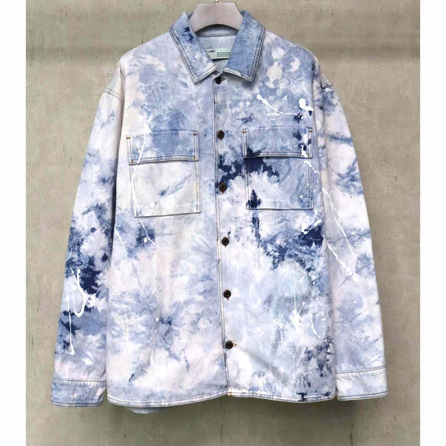 Off-White Men's Skater Heaven Denim Jacket - PerfectKickZ