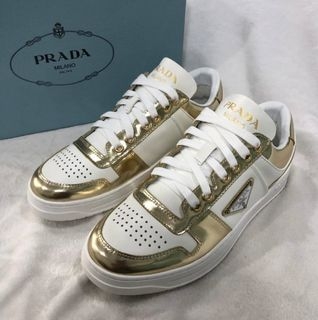 Prada Downtown Leather Sneakers - PerfectKickZ