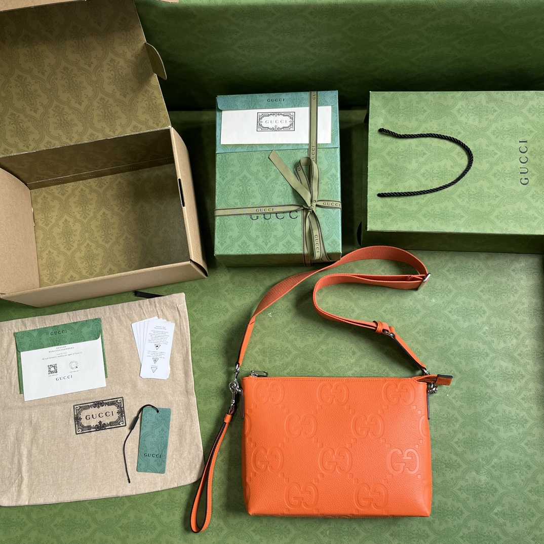 Gucci Jumbo GG Medium Messenger Bag(31-24.5-5cm) - PerfectKickZ