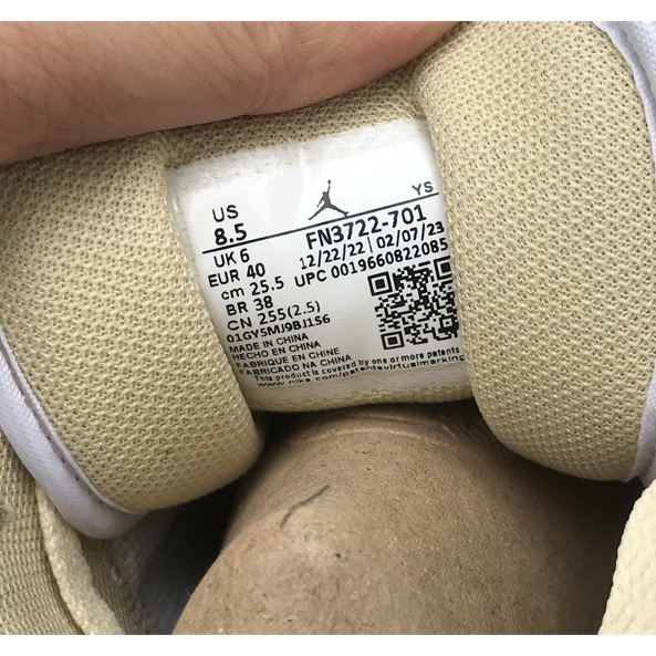 Air Jordan 1 Low SE “Canvas” Sneaker      FN3722-701 - PerfectKickZ