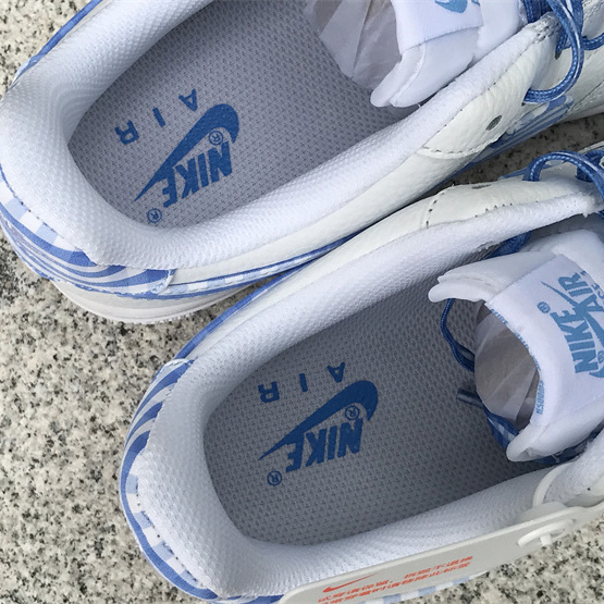 Nike Air Force 1 Low 'Blue Gingham' Sneaker       DZ2784-100 - PerfectKickZ