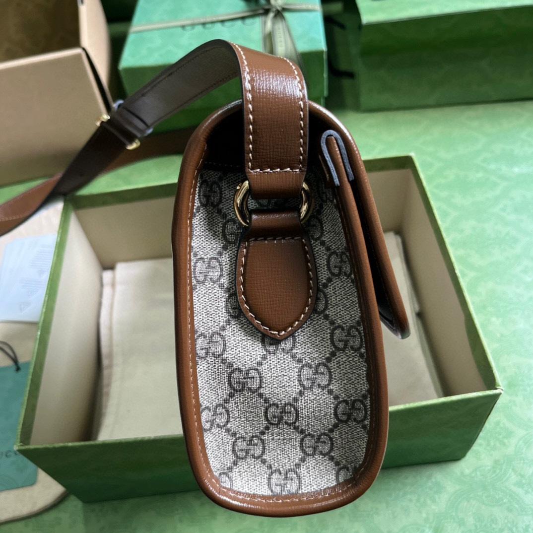 Gucci GG Messenger Bag With Interlocking G(25.4-17-7.8cm)    - PerfectKickZ