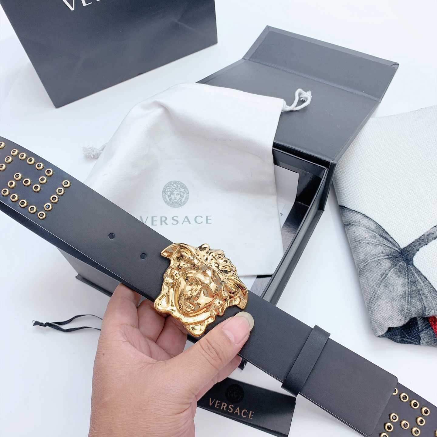 Versace Medusa Leathre Belt    40mm - PerfectKickZ