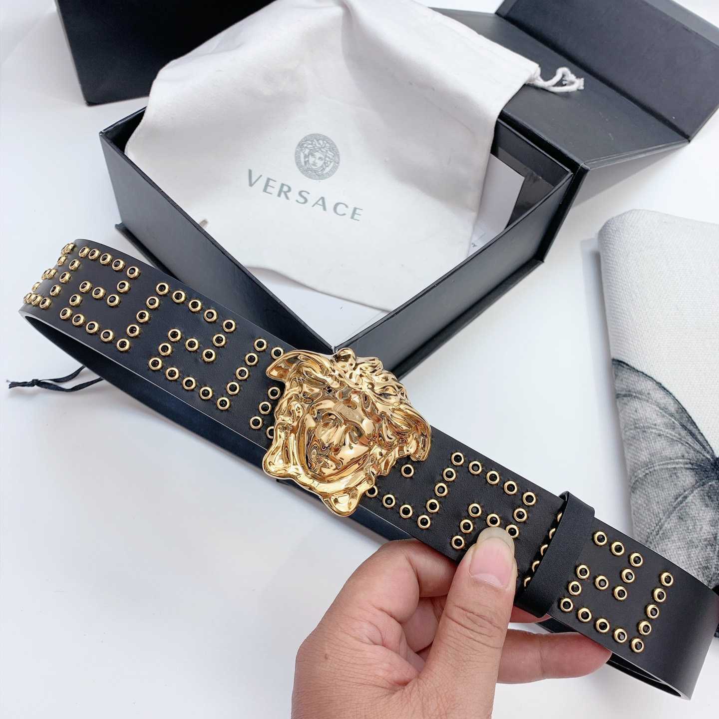 Versace Medusa Leathre Belt    40mm - PerfectKickZ