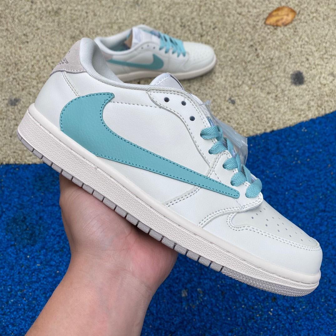 TIFFANY & CO. x Travis Scott x Air Jordan 1 Low “11837” Sneaker      DM7866-220 - PerfectKickZ