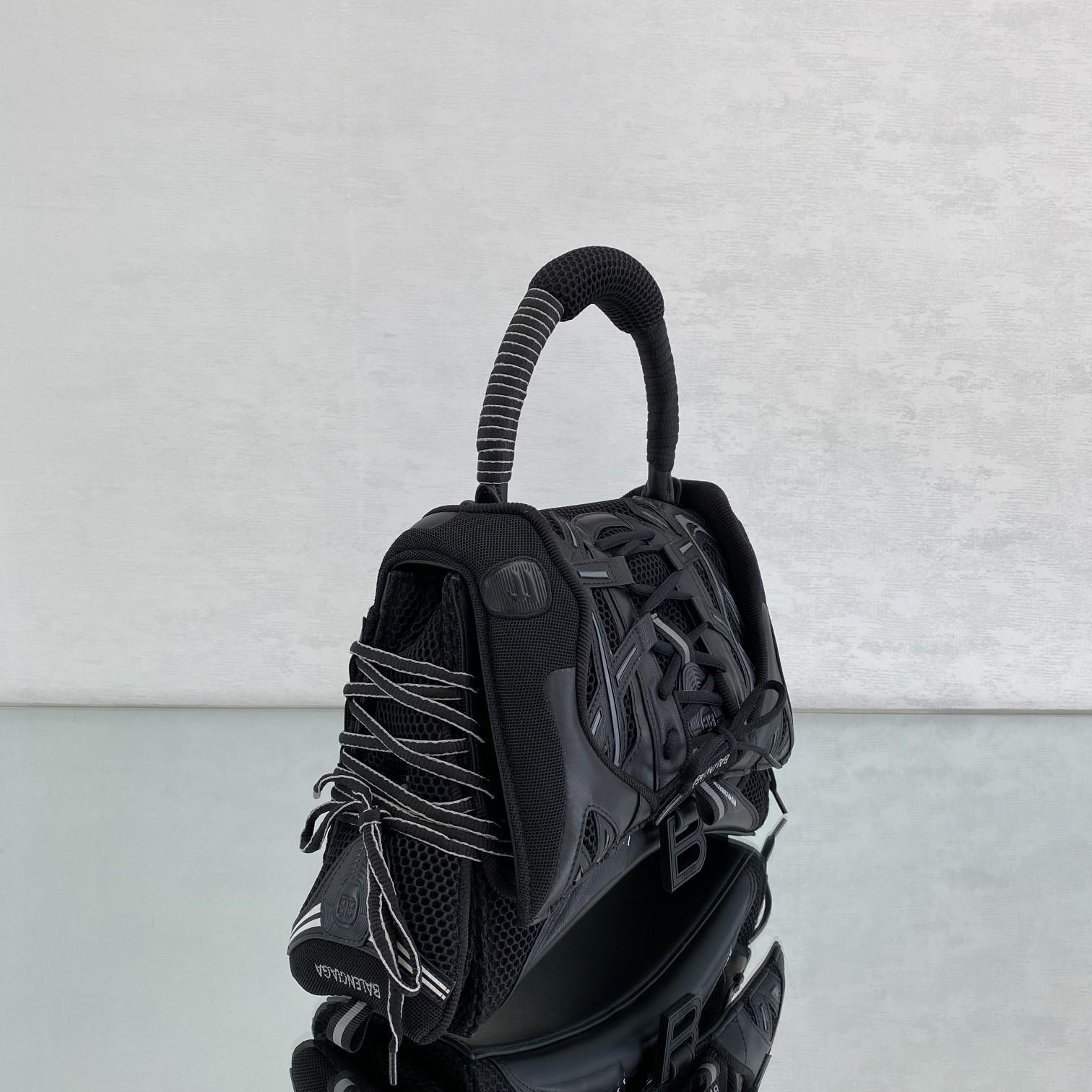 Balenciaga SneakerHead Medium Handbag In Black - PerfectKickZ