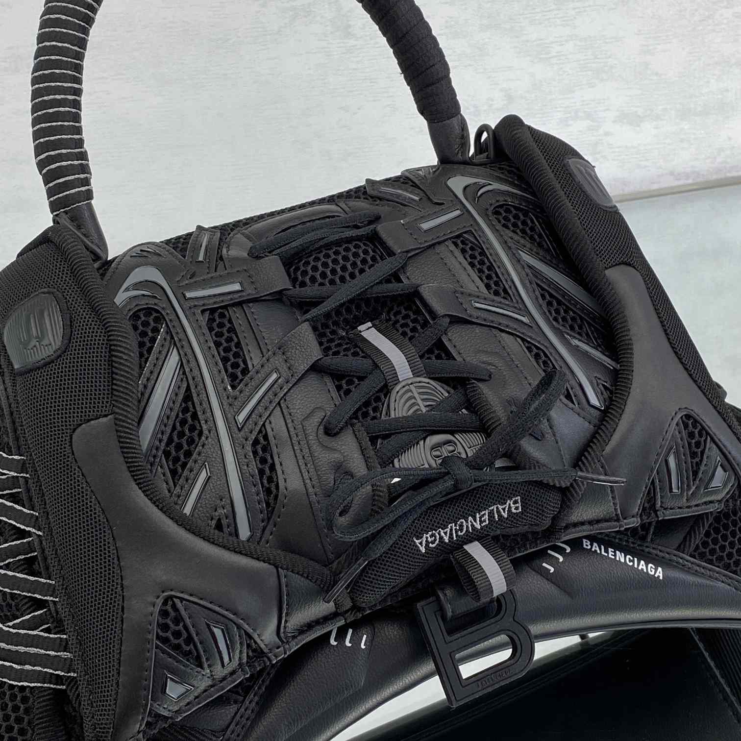 Balenciaga SneakerHead Medium Handbag In Black - PerfectKickZ