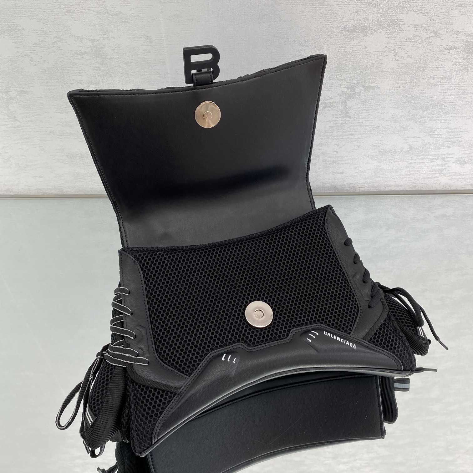 Balenciaga SneakerHead Medium Handbag In Black - PerfectKickZ