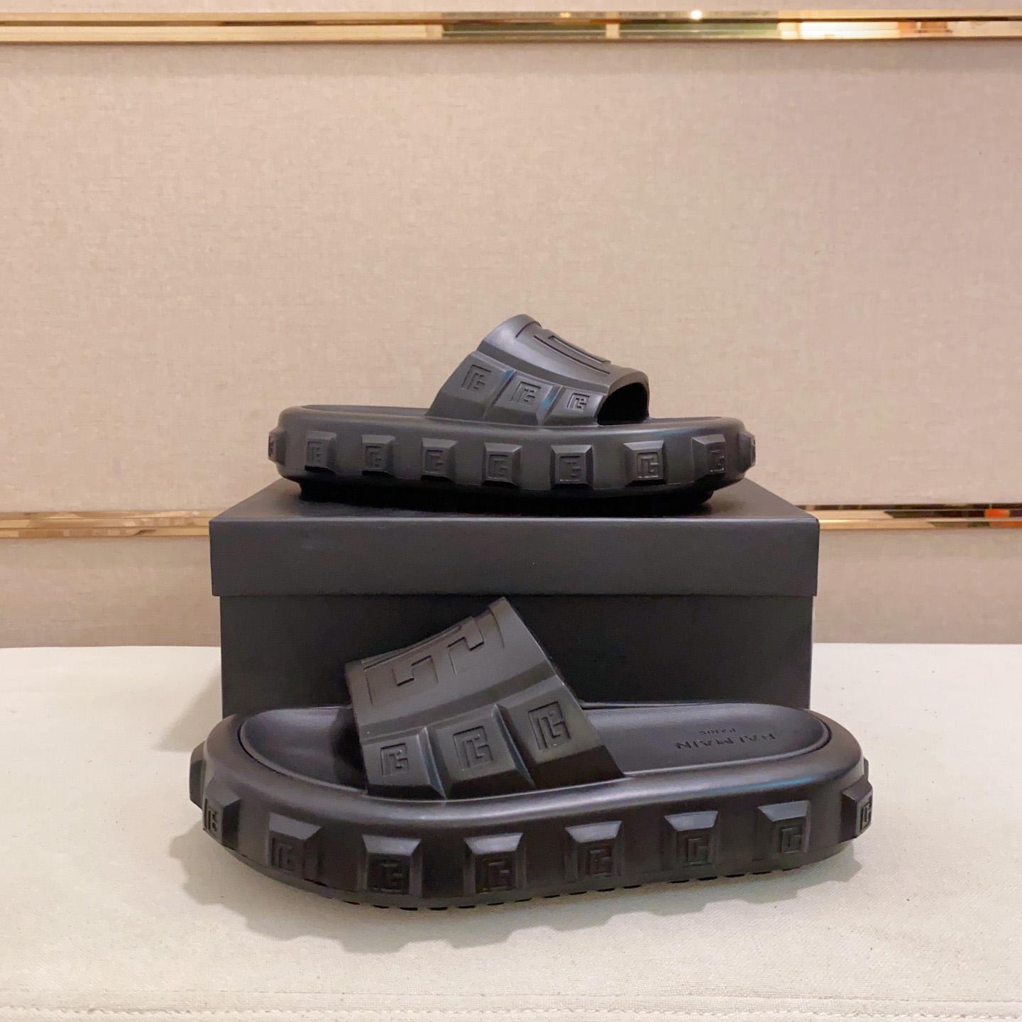 Balmain Embossed-logo Detail Slides - PerfectKickZ