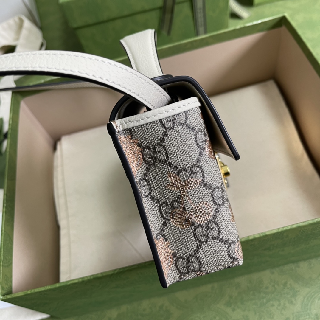 Gucci Padlock Gucci Animal Print Mini Bag(18-10-5cm) - 