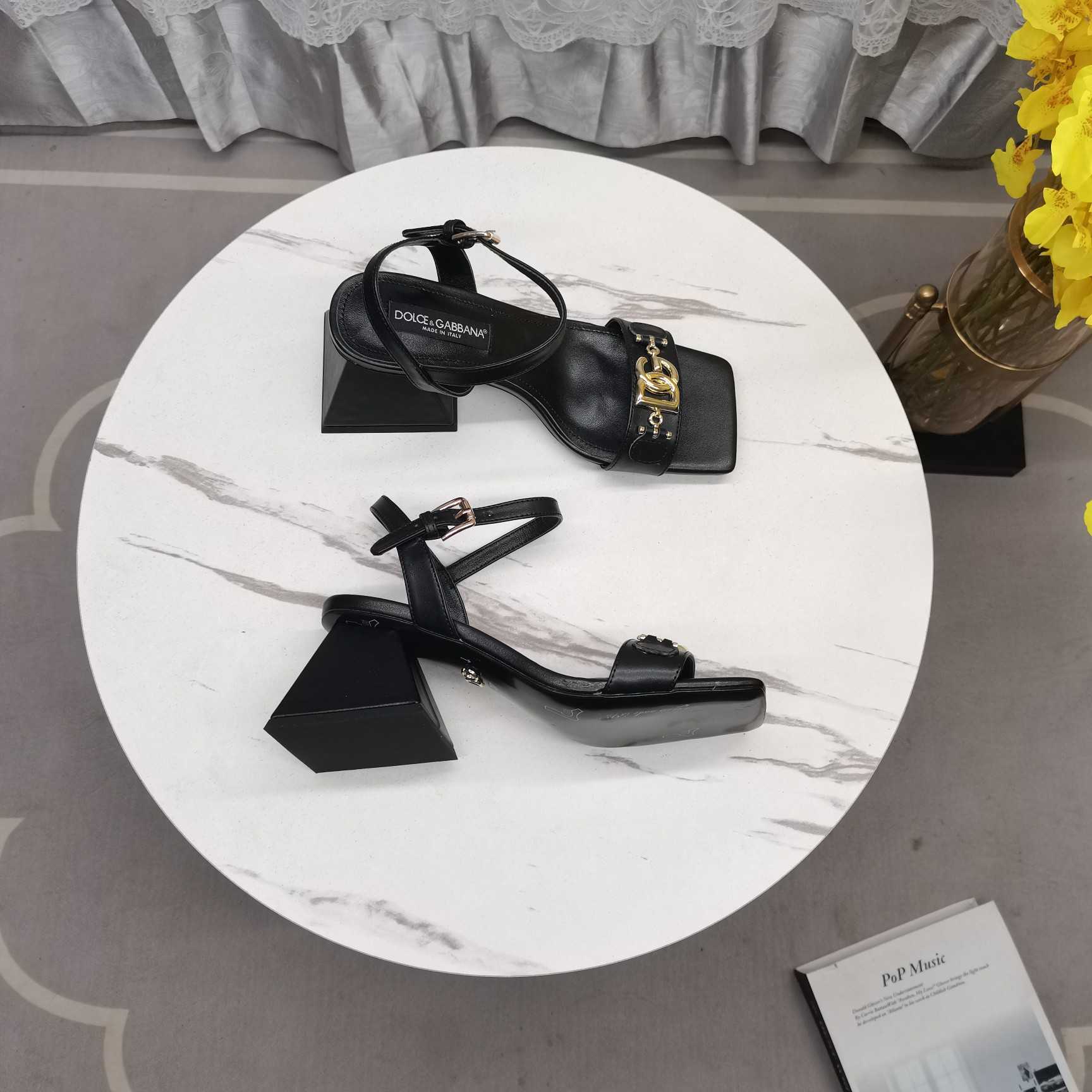 Dolce & Gabbana Nappa-look Fabric Sandals - PerfectKickZ
