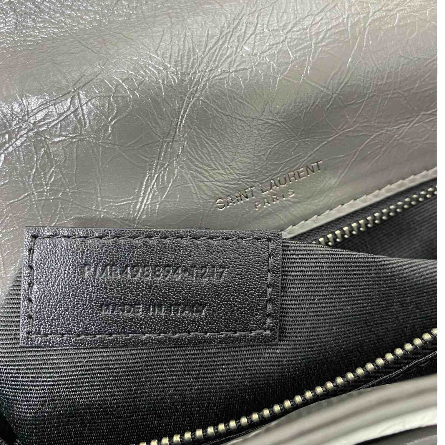 Saint Laurent Niki Medium Chain Bag In Crinkled Vintage Leather  - 