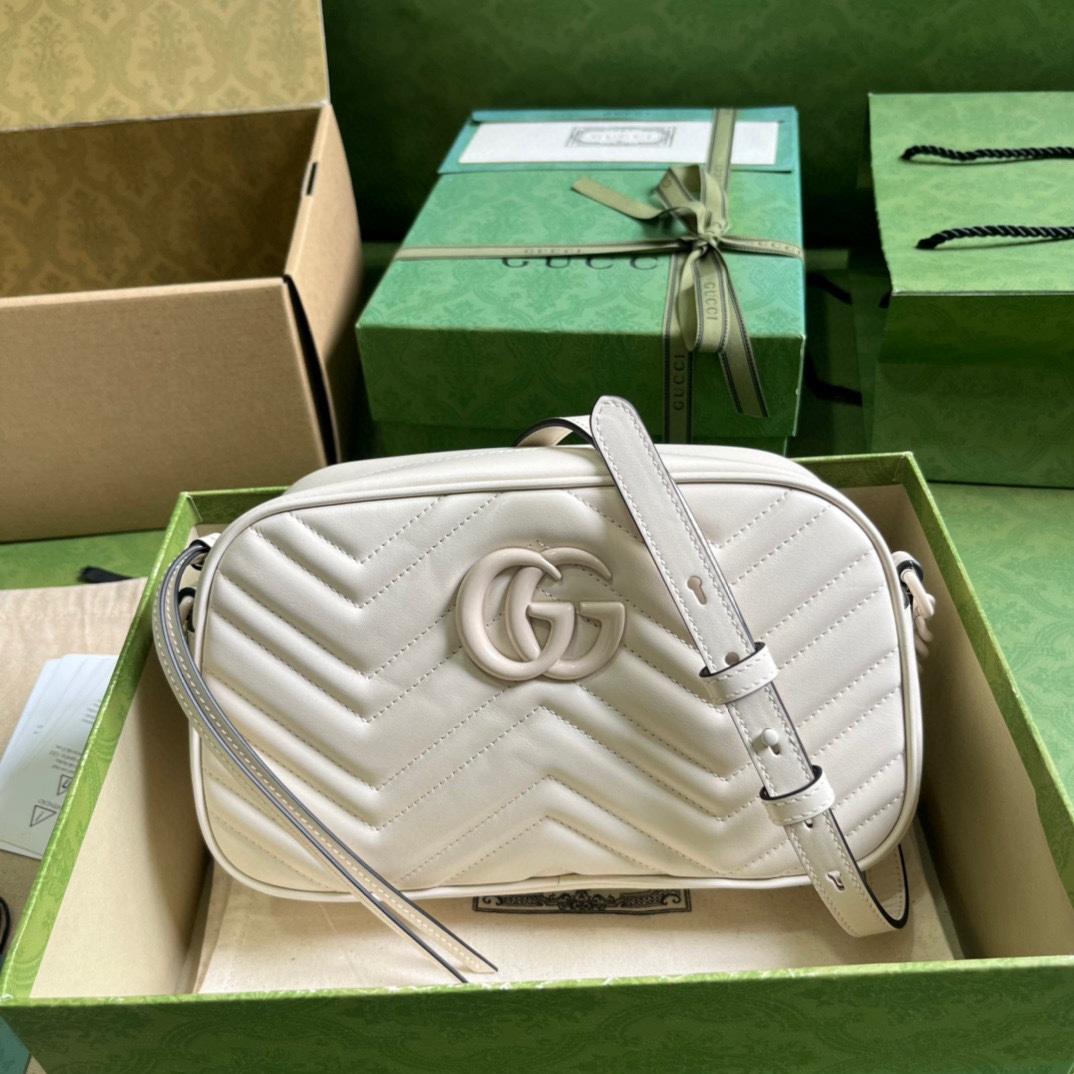 Gucci GG Marmont Matelassé Shoulder Bag(24*13*7cm) - PerfectKickZ